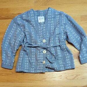 Blue Patterned Madewell Jacket